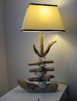 lampe réalisée par Christian